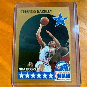 Charles Barkley 1990 NBA HOOPS ALL STAR CARD